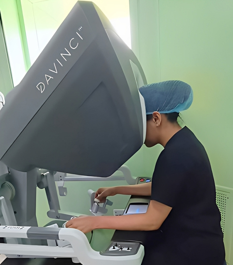 Robotic surgery console